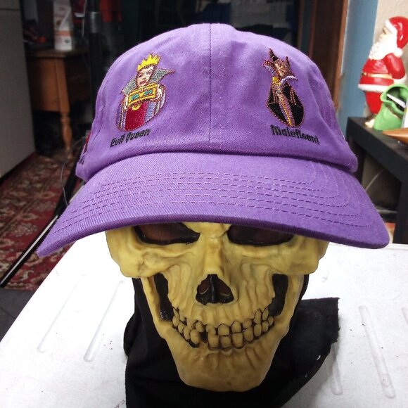 Vintage Disney Parks Mighty Villains Strap Back Hat Cap - Picture 1 of 8